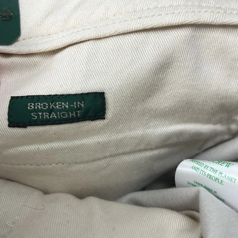 J. Crew cd466 Stone Broken-in Straight Chino Pants  NWT